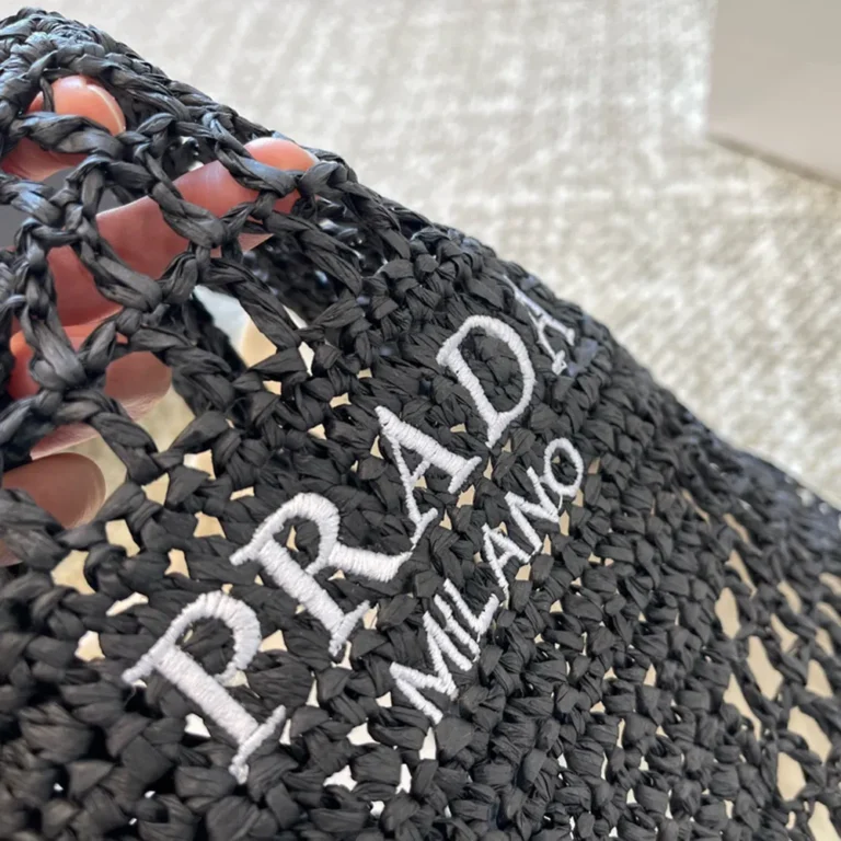 PRADA Crochet Tote Bag 34*36CM - Image 2