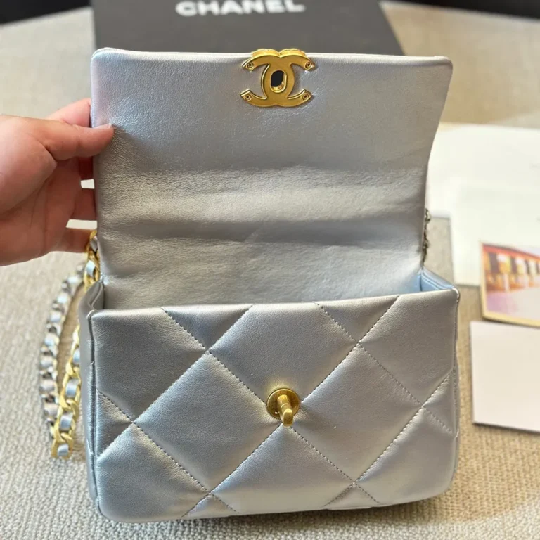 CHANEL 19 Handbag Lambskin 25CM - Image 6