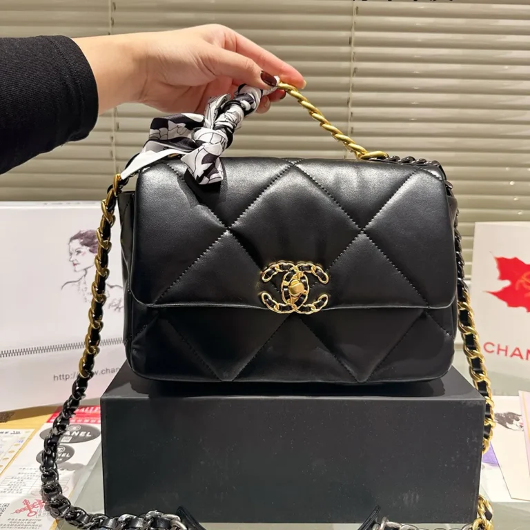 CHANEL 19 Handbag Lambskin 26CM