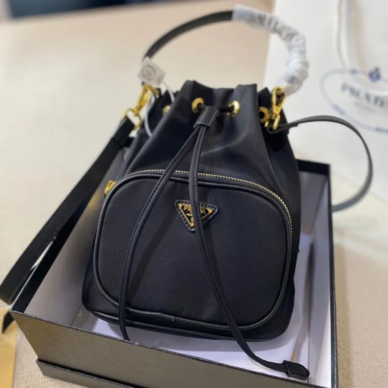 PRADA Duet Re-Nylon Bucket Bag 19*23CM