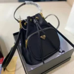 PRADA Duet Re-Nylon Bucket Bag 19*23CM