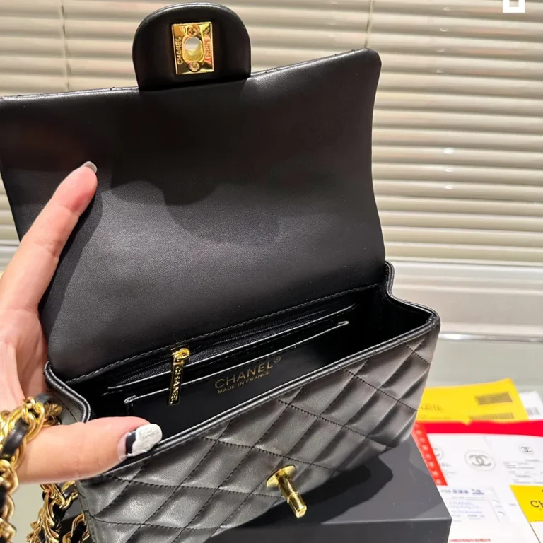 CHANEL CF Lambskin Classic Flap Bag 20CM - Image 9