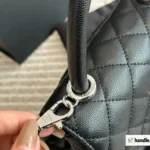 CHANEL Calfskin Coco Handle Bag 19*12CM