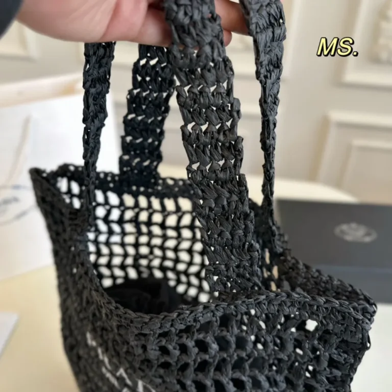 PRADA Crochet Tote Bag 35*40CM - Image 4