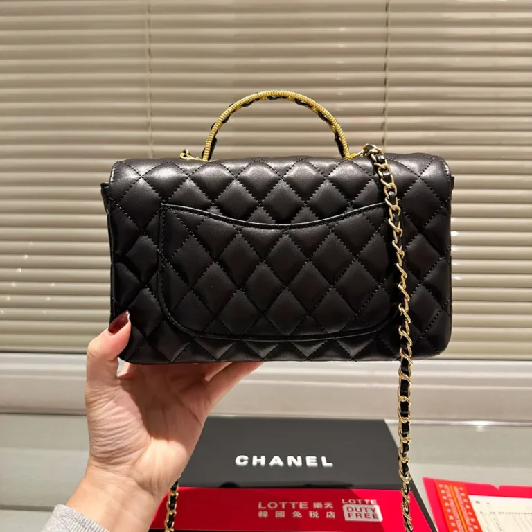 CHANEL CF Lambskin Classic Flap Bag 24CM - Image 6