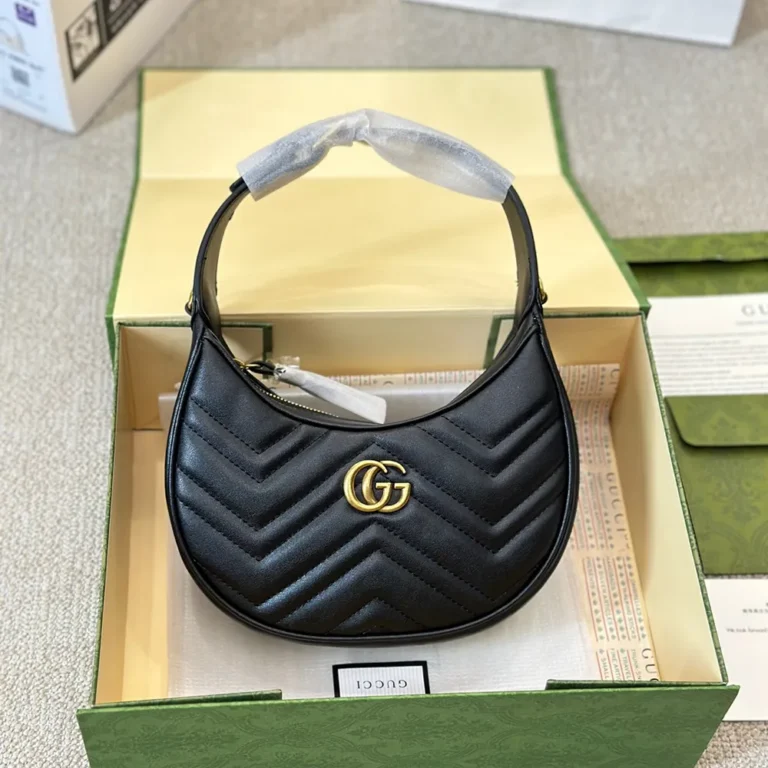 GUCCI Marmont Half Moon Mini Bag 20*12CM