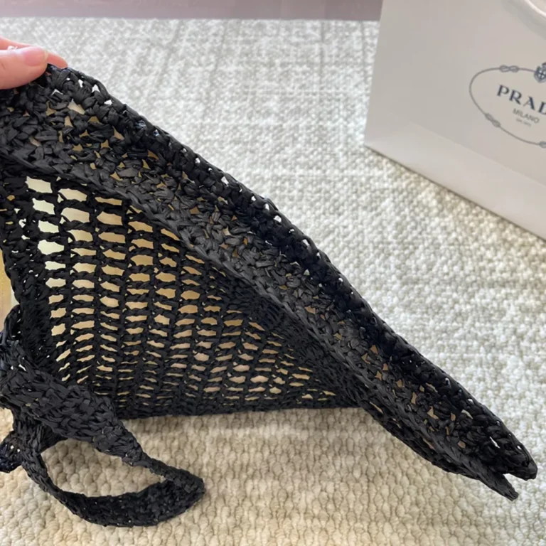 PRADA Crochet Tote Bag 34*36CM - Image 7