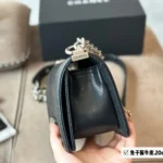 CHANEL Leboy Calfskin Handbag 20CM - Image 4