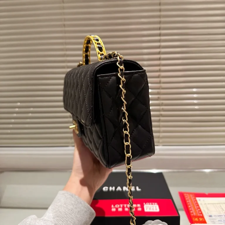 CHANEL CF Lambskin Classic Flap Bag 24CM - Image 5