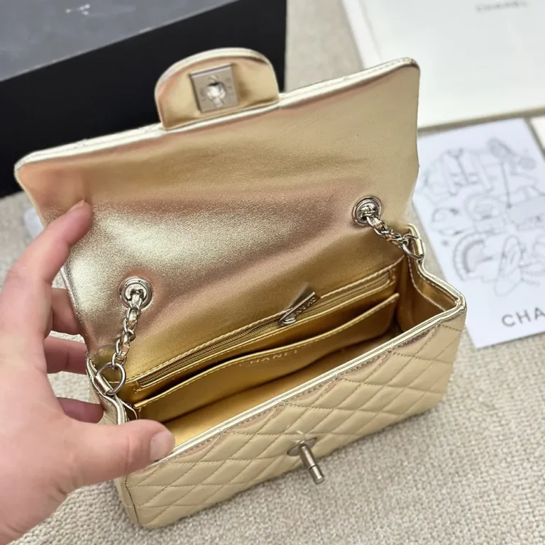 CHANEL CF Lambskin Classic Flap Bag 20CM - Image 8
